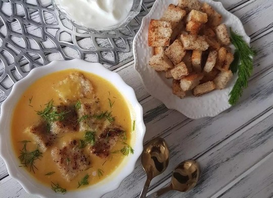 Суп из тыквы с кабачками и нутом, пошаговый рецепт с фото от автора Елена Некрасова