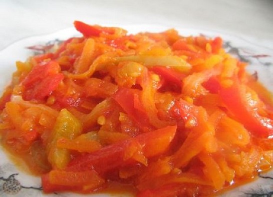 Лечо с морковью и луком: пошаговый рецепт с фото